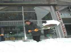 İmece usulü kar seferberliği